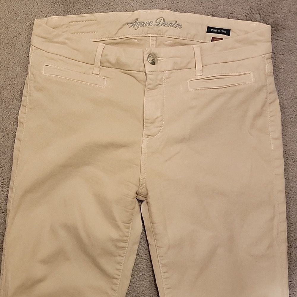 Agave denim sand color Fortuna trouser boot sz 29.
